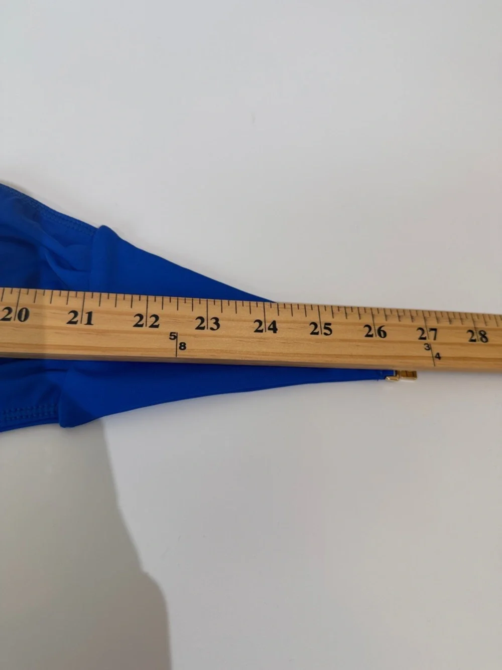 Gooseberry Seaside Bandeaux Bikini Top Size L Royal Blue NWT